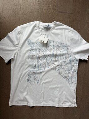 Men's Hermes Shirt - Embroidered - Large - Authentic (Bought at NYC flagship)